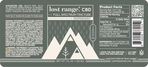 Full Spectrum CBD Tincture (2000mg) – lost range.®