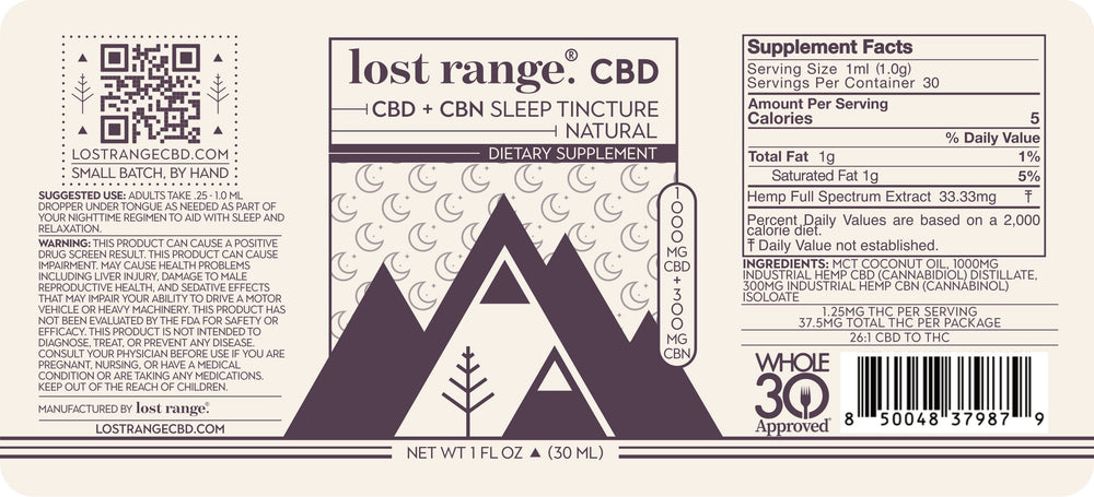 
                  
                    CBD+CBN Sleep Tincture (1300mg)
                  
                